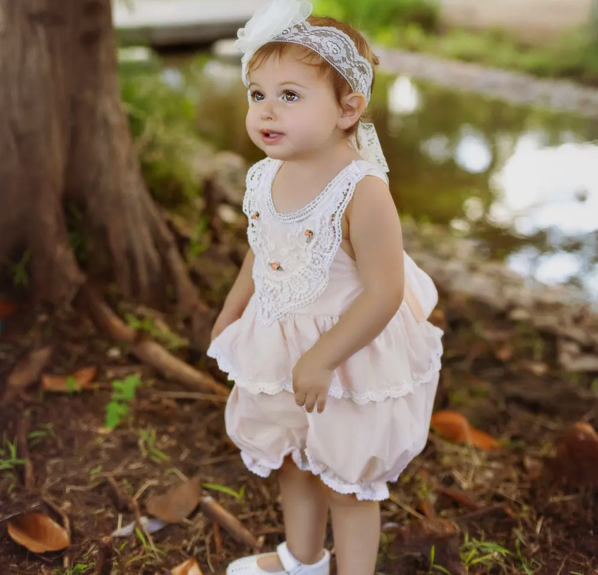 Frilly Rose Girl Headband