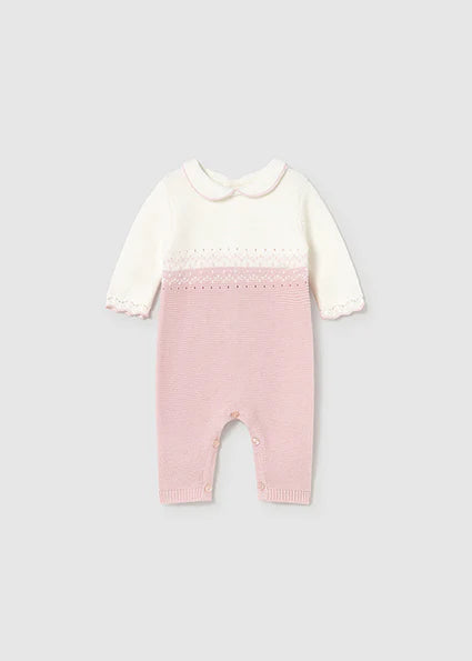 Mayoral - One Piece Girls Pink Knit