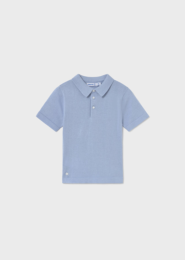 Mayoral - Blue Short Sleeve Toddler Polo