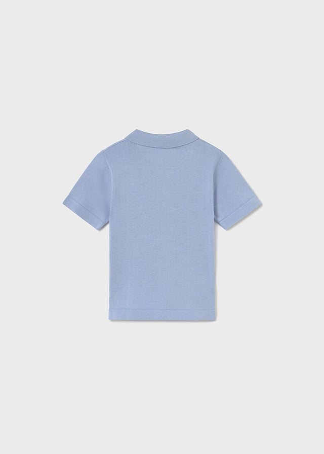 Mayoral - Blue Short Sleeve Toddler Polo