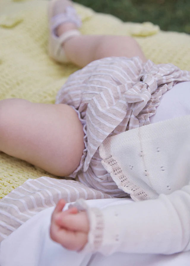 Mayoral- Blouse, Bloomers and Cardigan Set