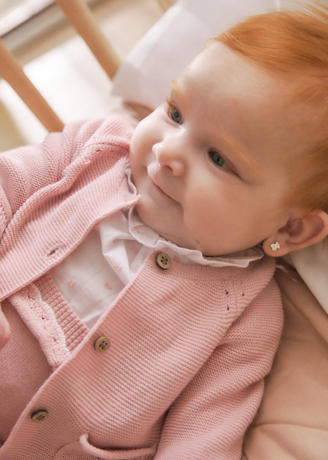 Mayoral - Pink Baby Cardigan