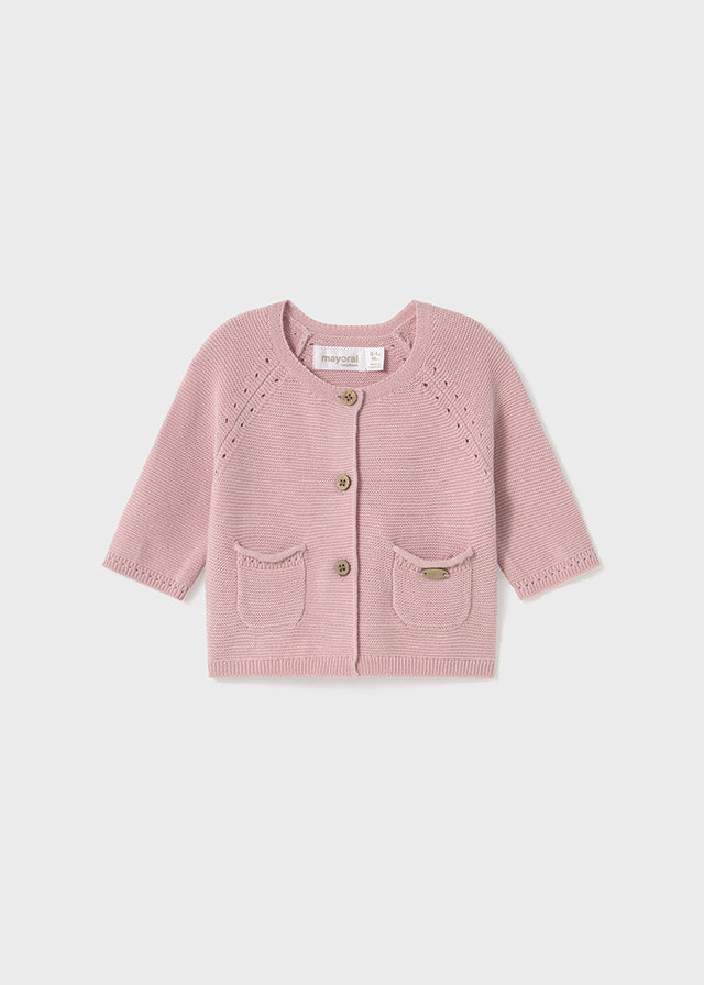 Mayoral - Pink Baby Cardigan
