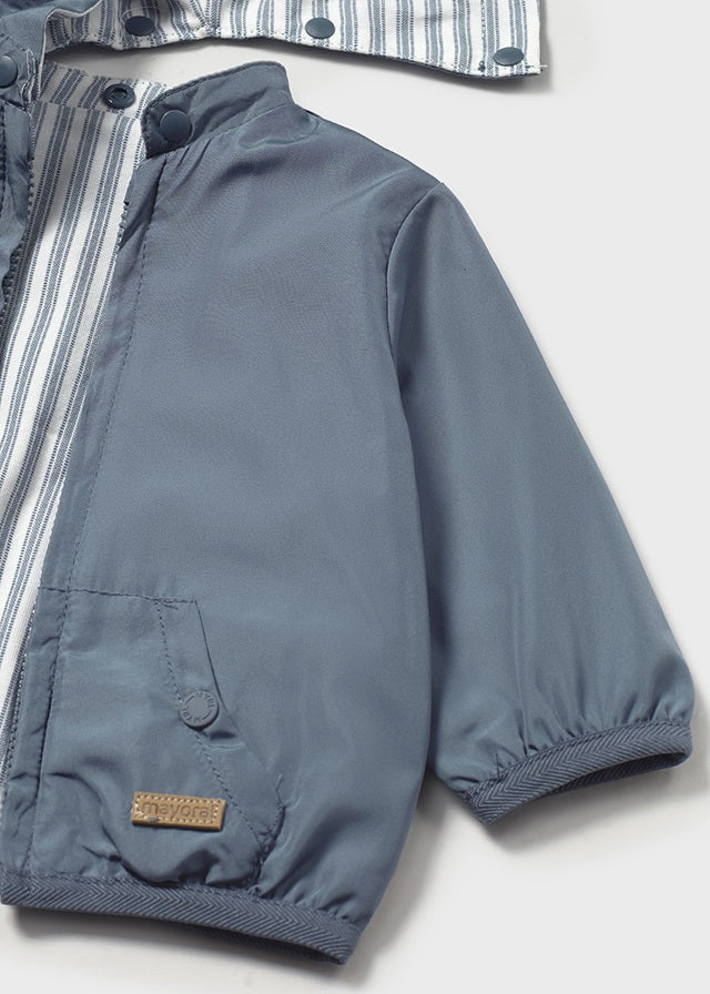 Mayoral- Blue Reversible Baby Windbreaker