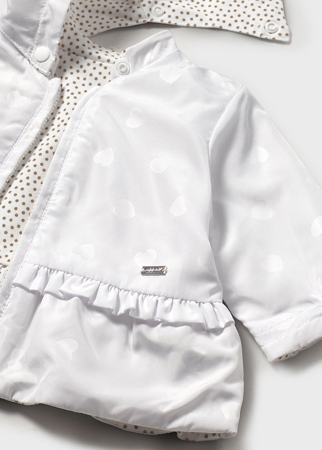 Mayoral- White Reversible Baby Windbreaker