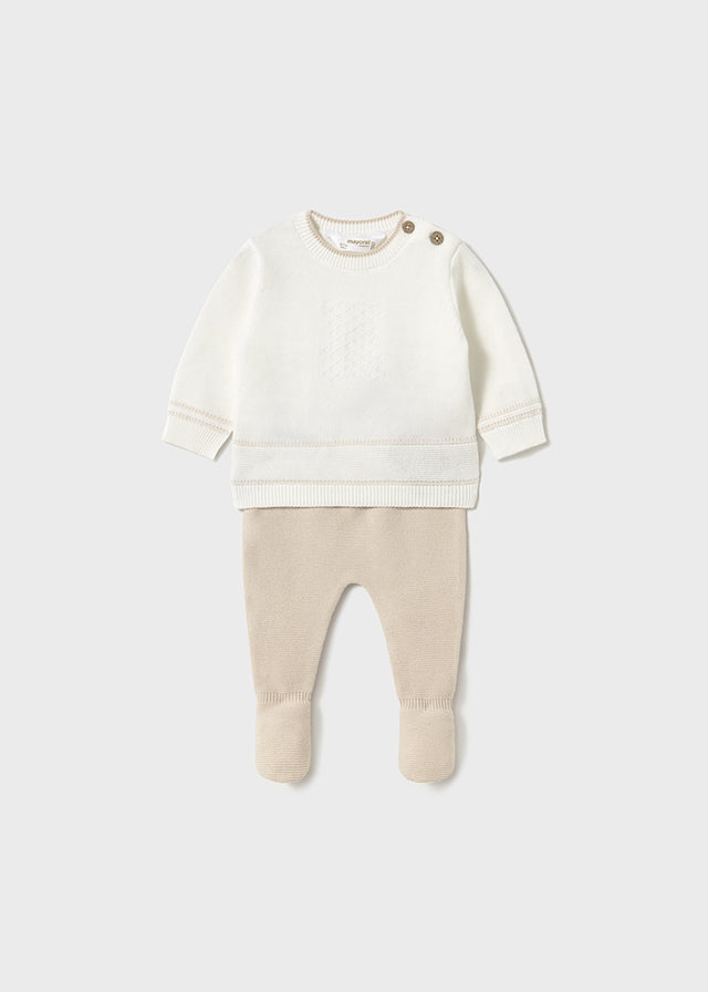 Mayoral- Piedra Cream Long Knit Set