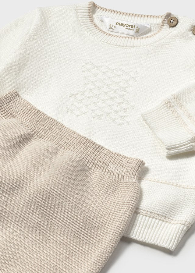 Mayoral- Piedra Cream Long Knit Set