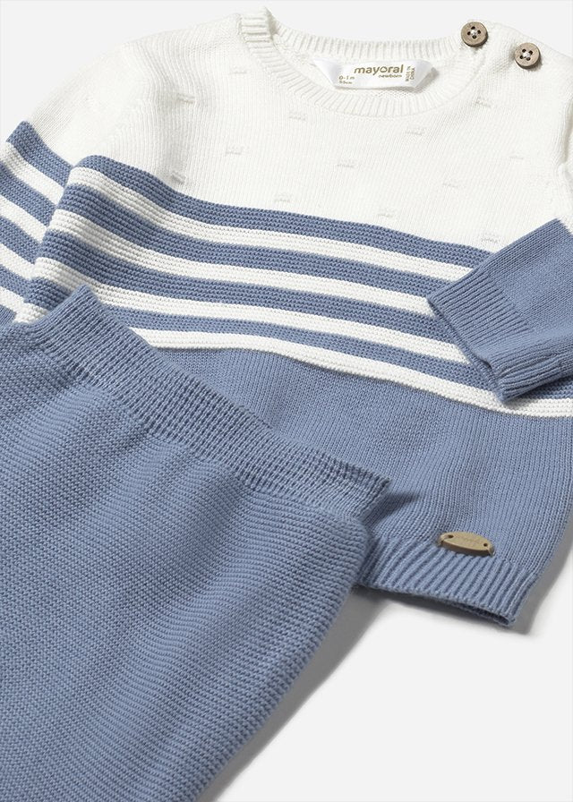 Mayoral- Rivera Blue Long Knit Set