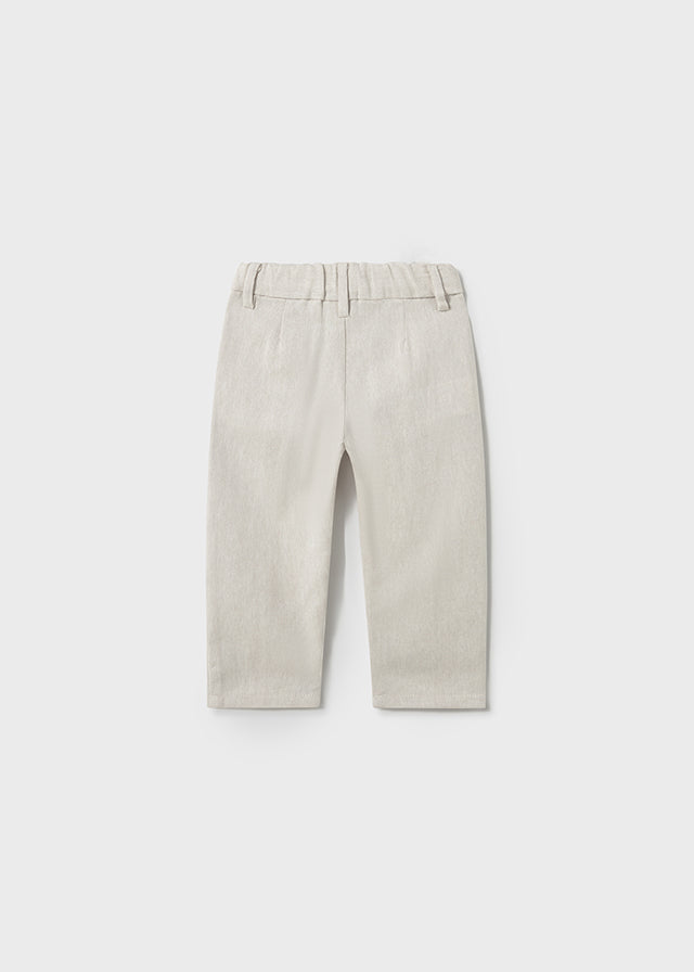 Mayoral- Linen Duna Beige Toddler Trouser
