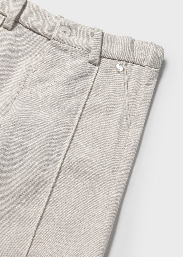Mayoral- Linen Duna Beige Toddler Trouser