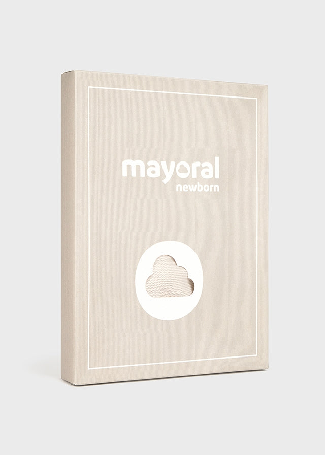 Mayoral - Piedra Cream Embroidered Long Knit Set
