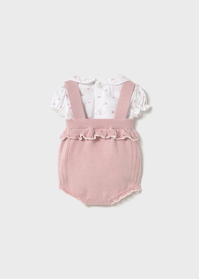 Mayoral- Sakura Pink Bloomer Knit Set