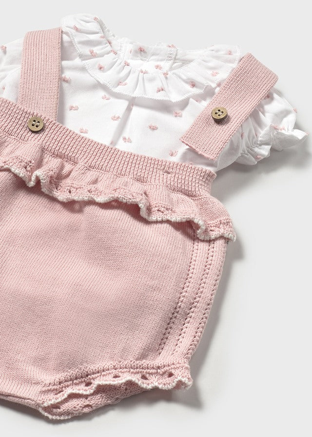 Mayoral- Sakura Pink Bloomer Knit Set
