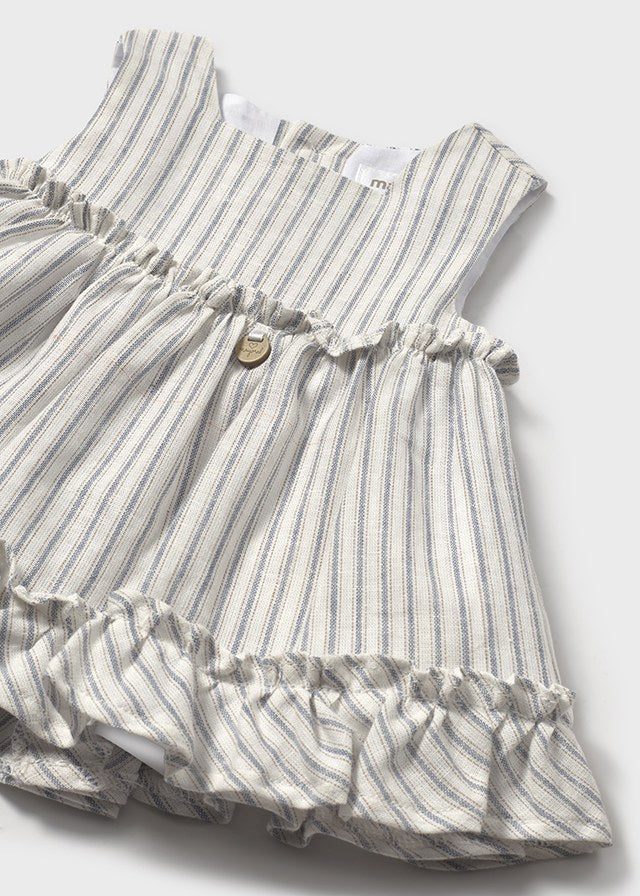 Mayoral-Blue Striped Baby Dress