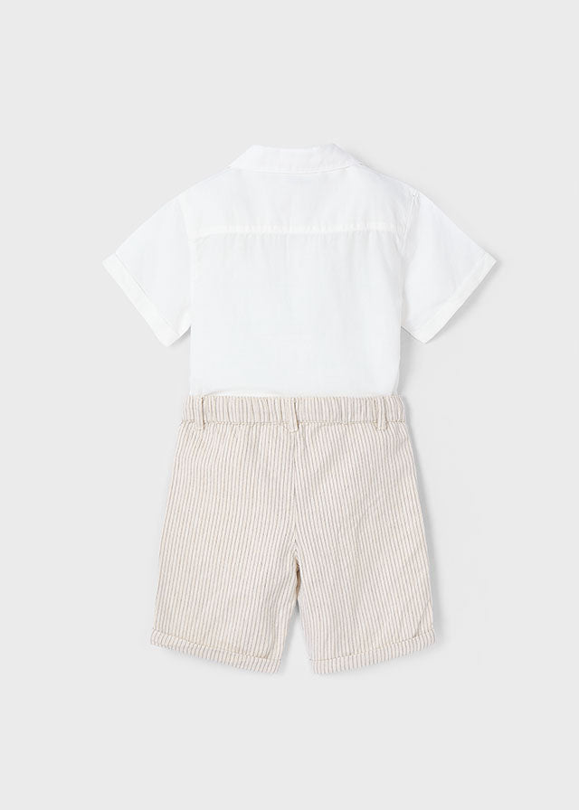 Mayoral- Linen Bermuda Boy Set