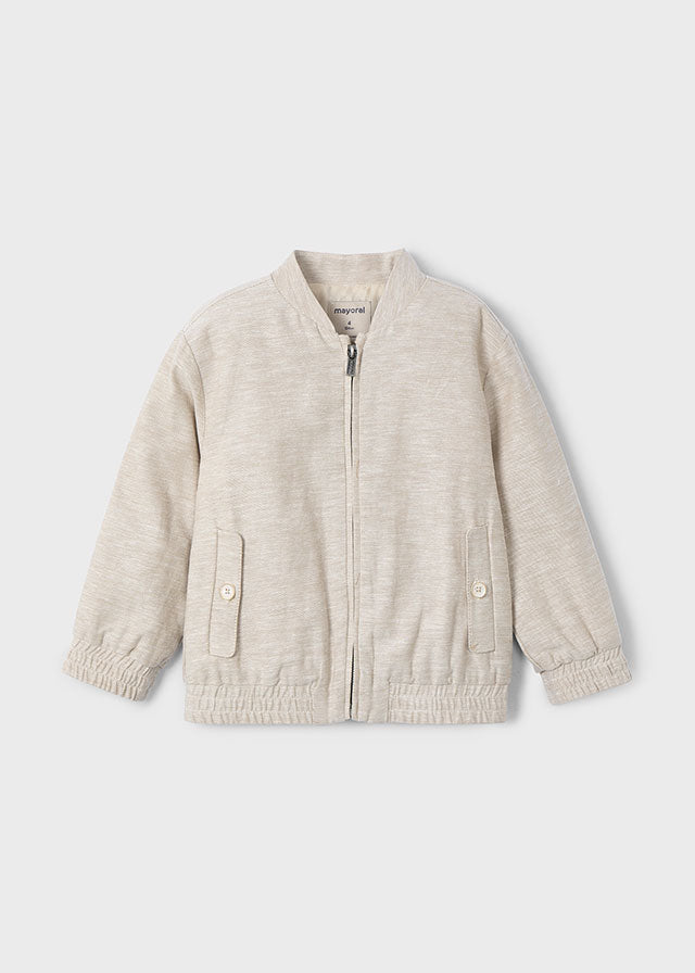 Mayoral-Beige Zip Boy Jacket