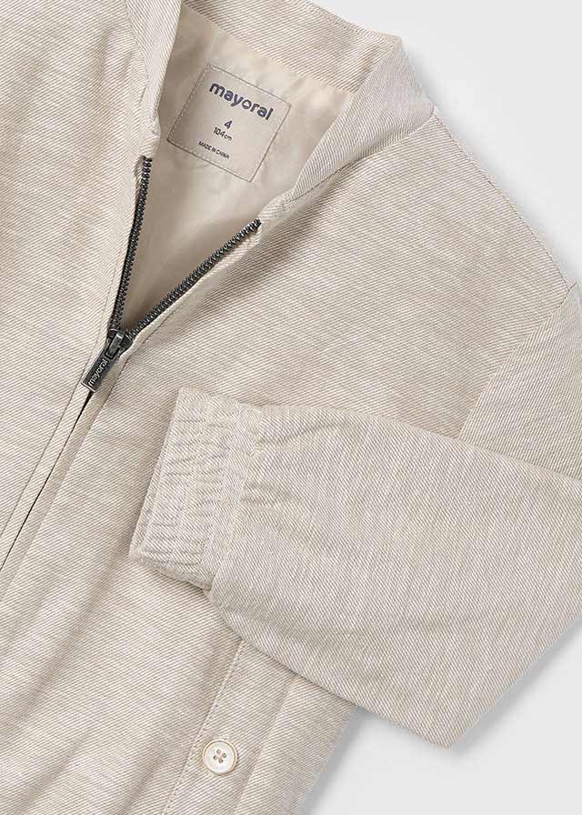 Mayoral-Beige Zip Boy Jacket