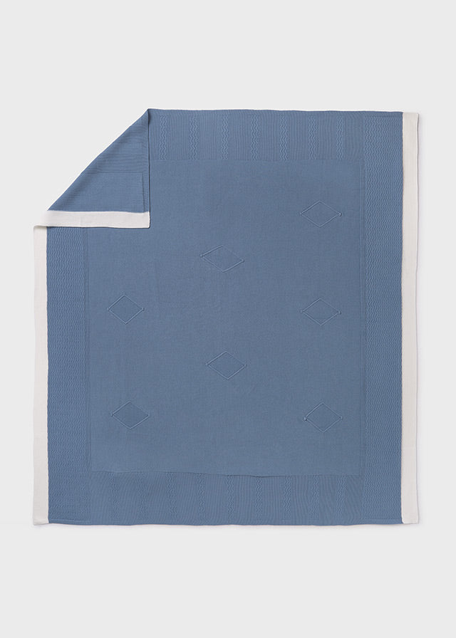 Mayoral- Rivera Blue Knit Blanket