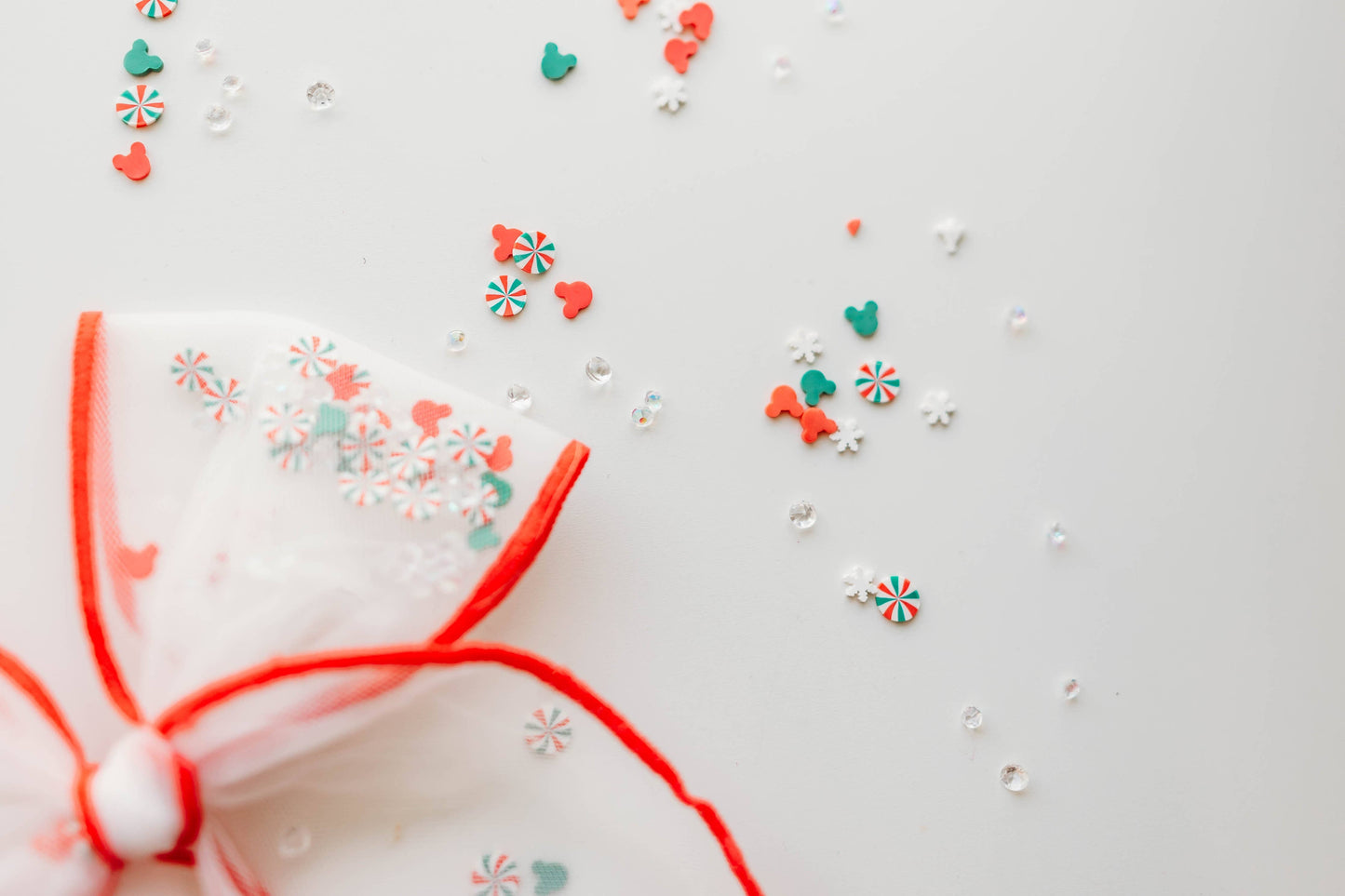 Mesh Shaker Bow - Peppermint Twist