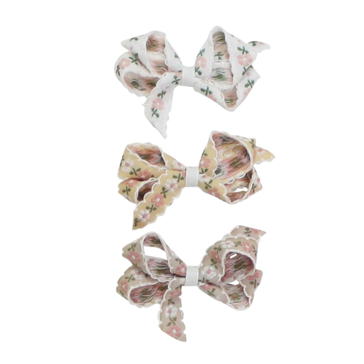 Bows Arts- Floral Embroidered Minis