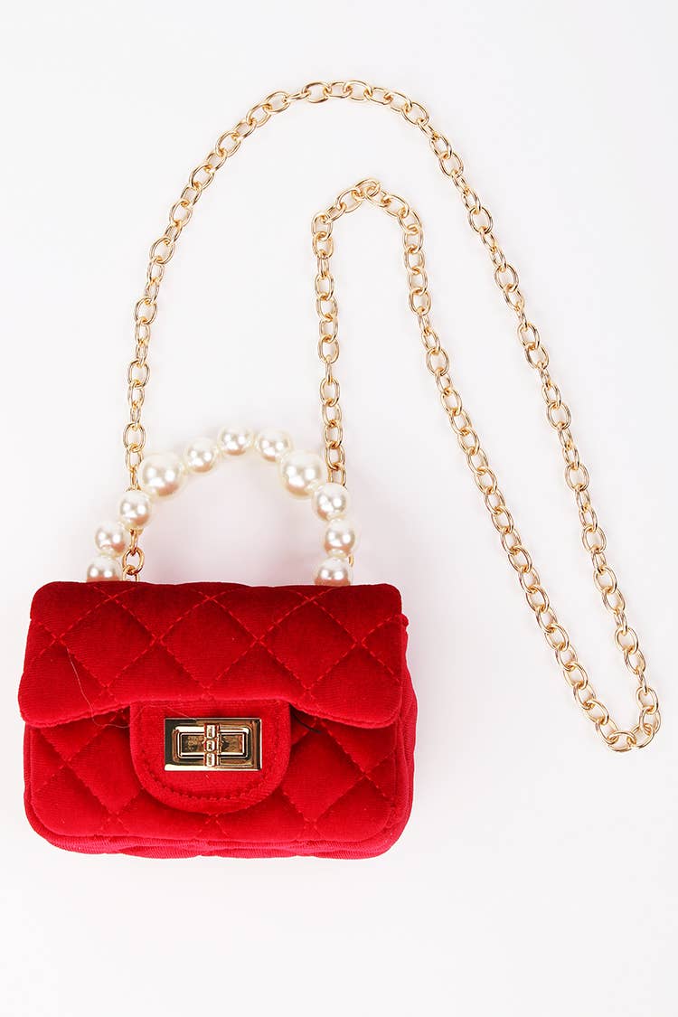 Sparkle Sisters Purse with Pearl Handle