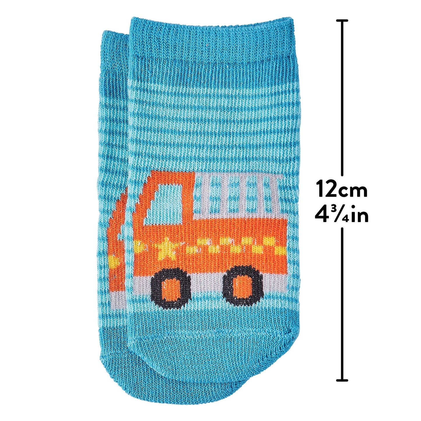 Organic Cotton Toddler Socks Trucks CDU of 12