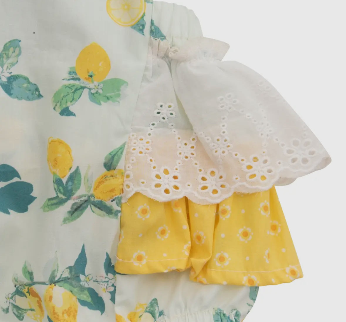Lemon Girl Bubble Romper