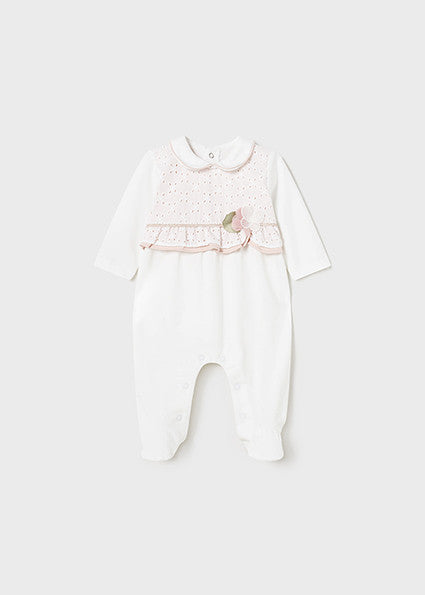 Blush Embroidered Romper