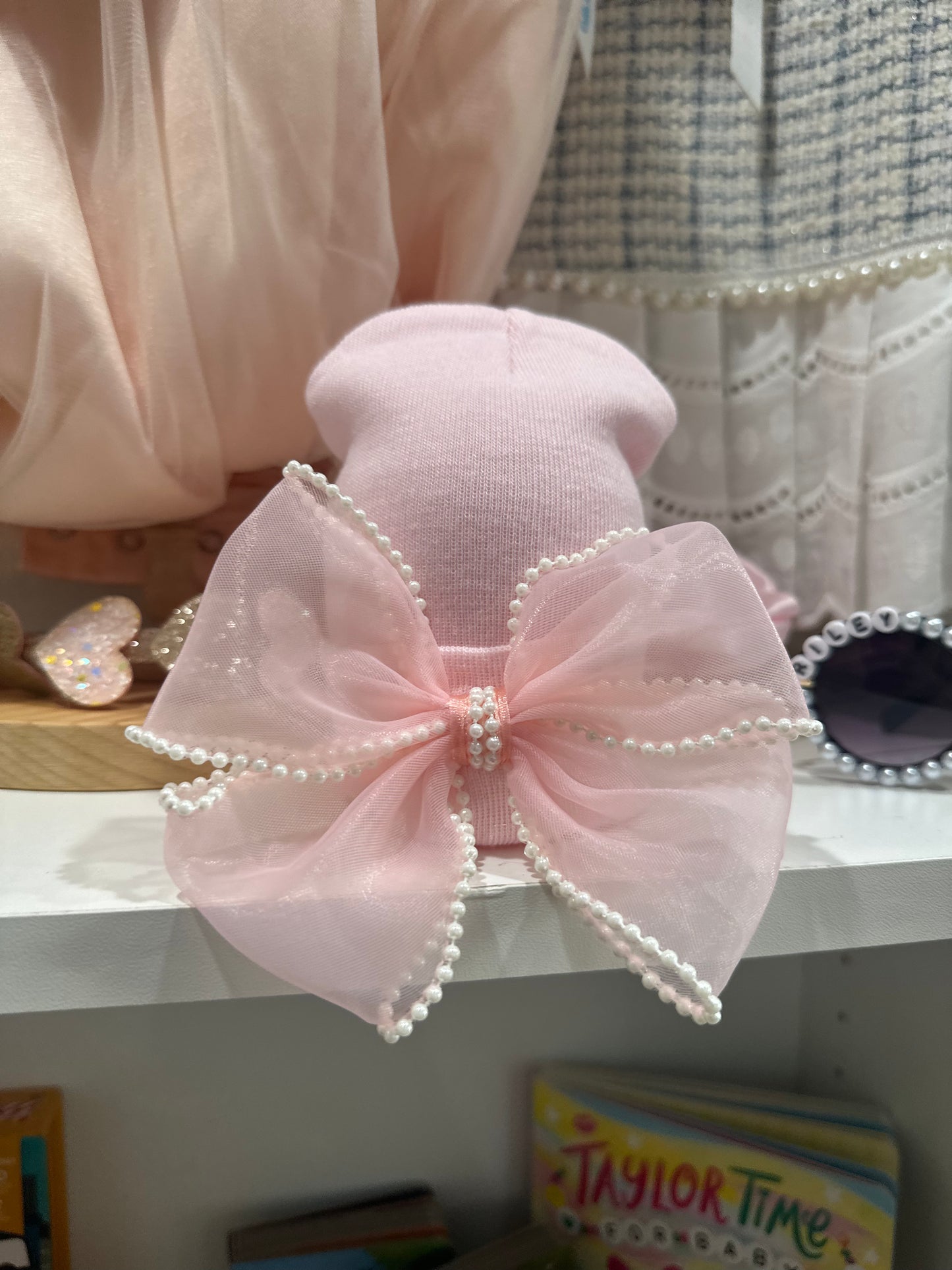 ILY Bean - Pink Beaded Hat