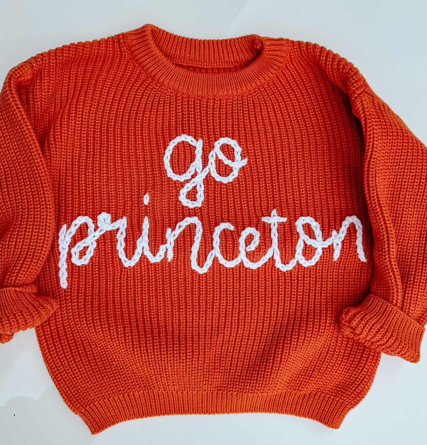 Tiny Thread Design - Custom Team Sweater "Go Princeton”
