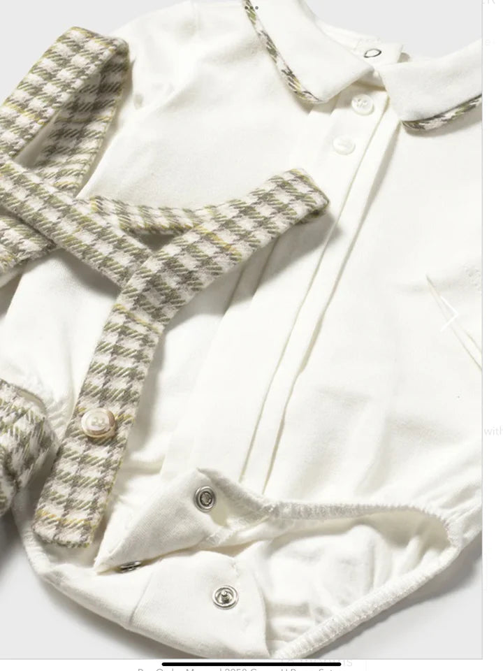 Mayoral Little Boys Plaid 3 Piece Set