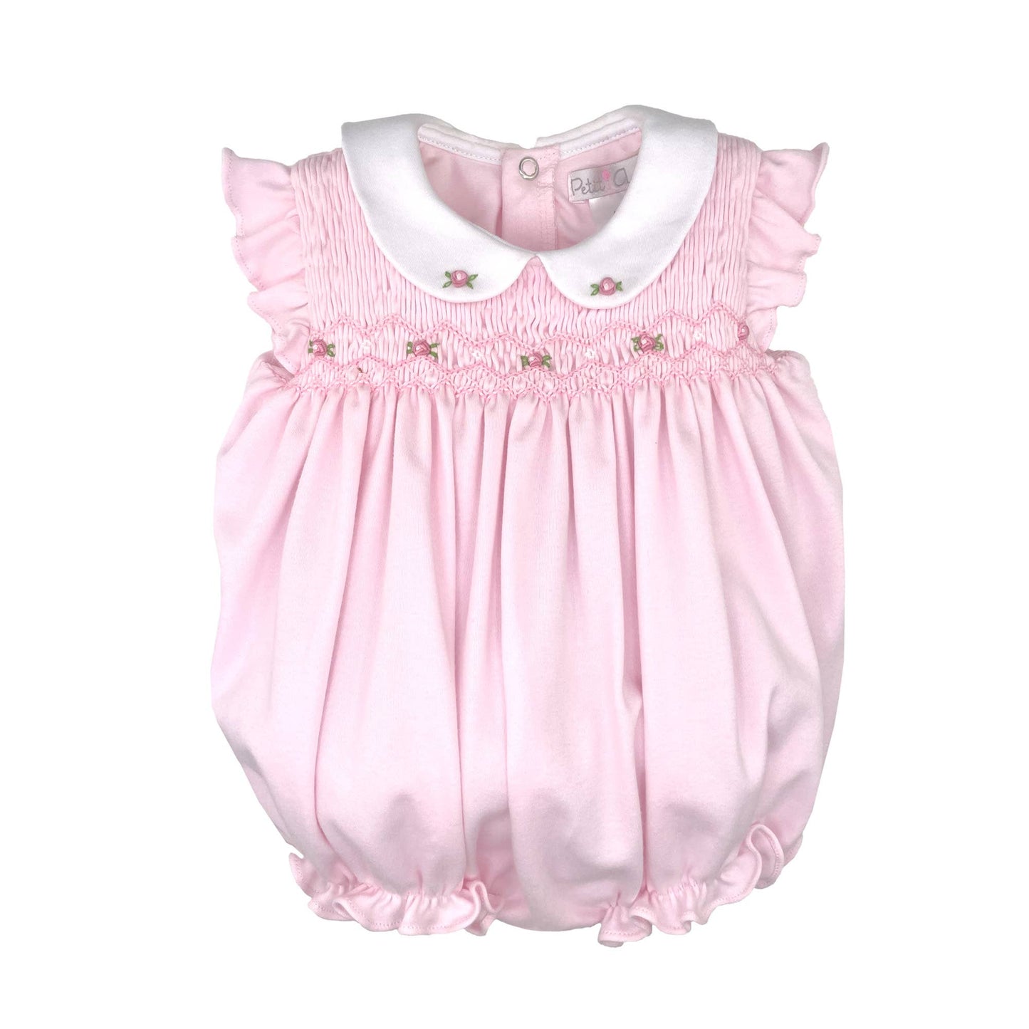 Girls Smocked Knit Bubble
