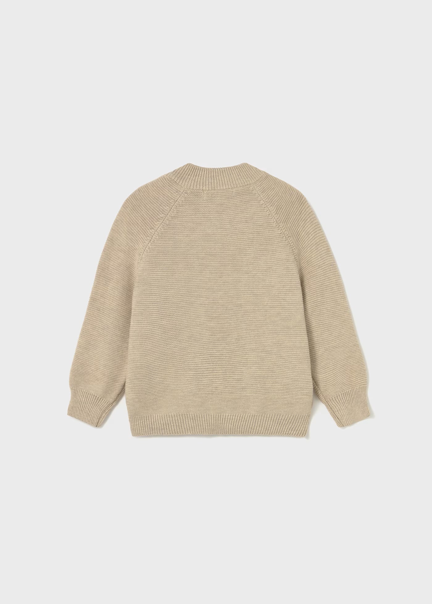 Mayoral Beige Boys Zipper Knit