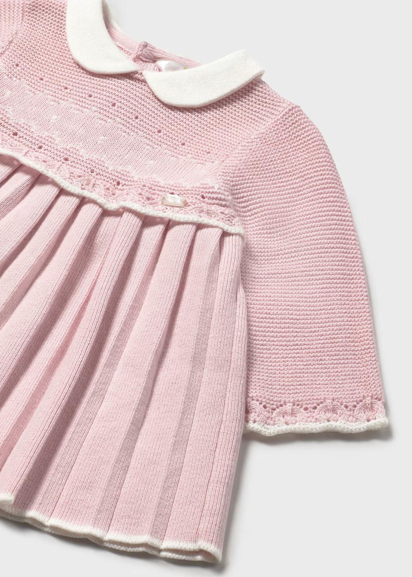 Mayoral Pink Baby Knit Dress