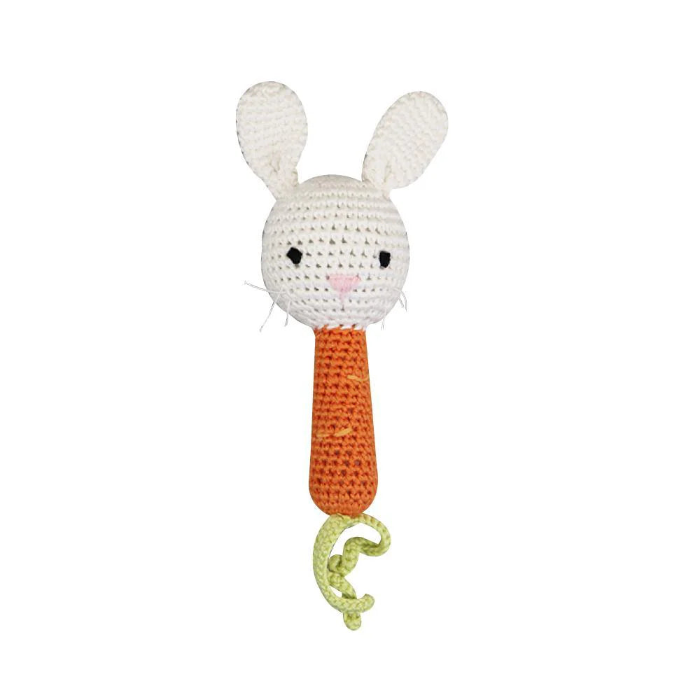 Zubels-Bunny Stick Rattle