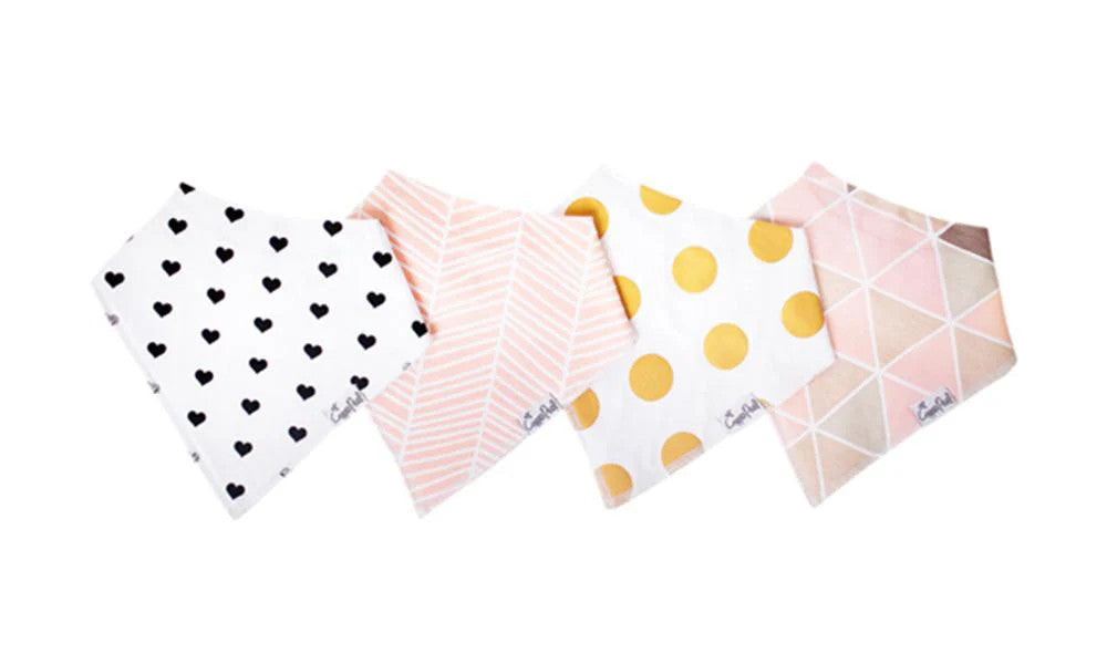 Blush Bandana Bib Set