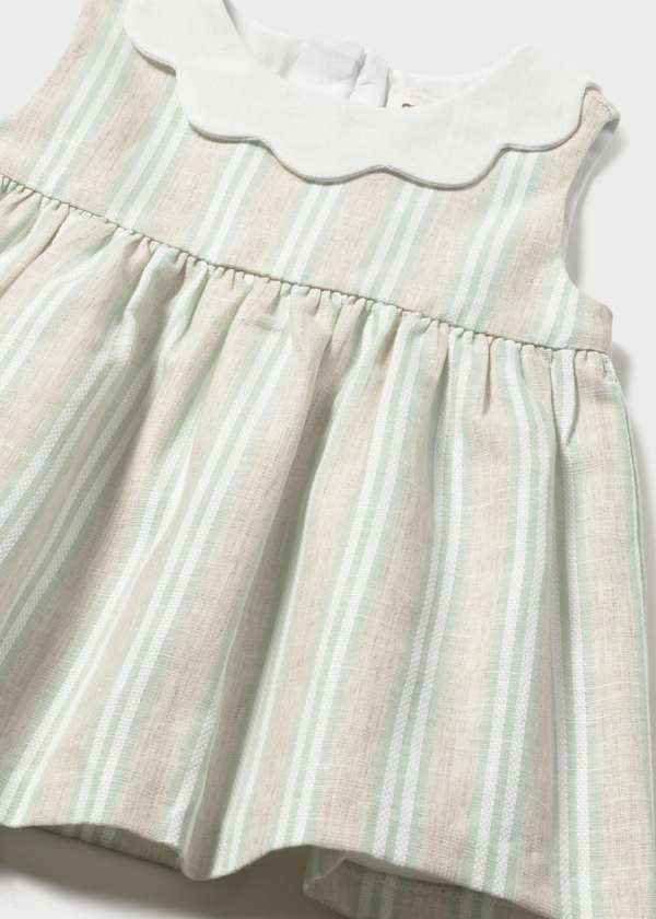 Baby Striped Aqua Dress