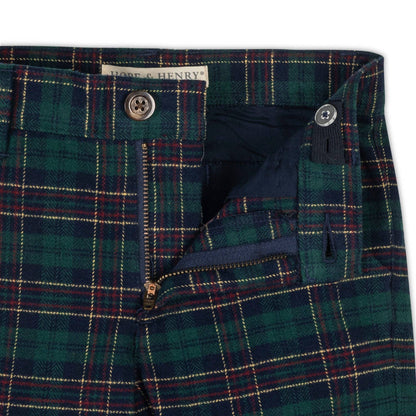 Hope & Henry Tartan Suit Pant - Baby