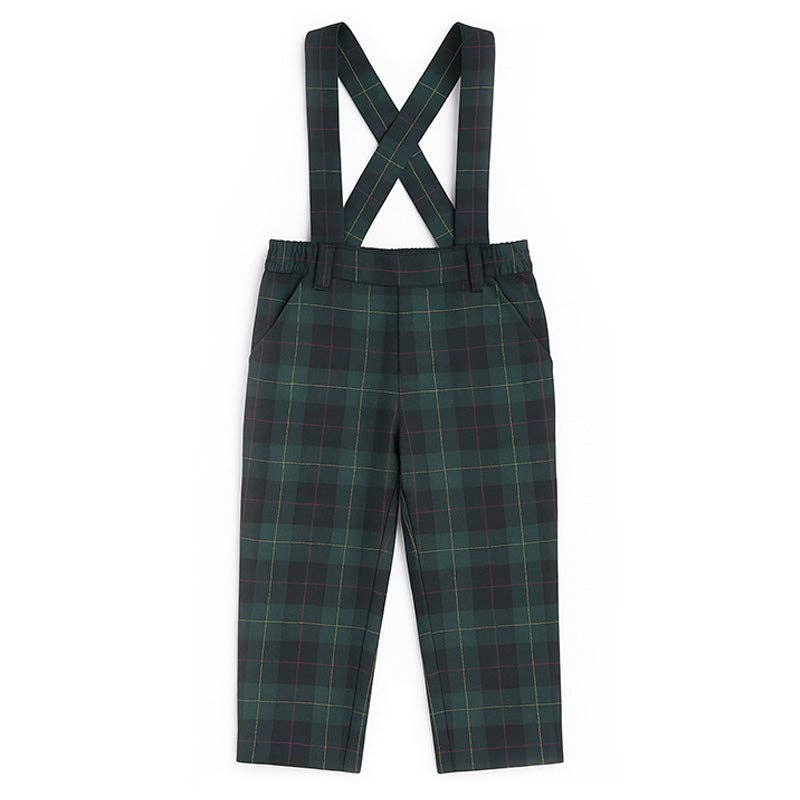 Plaid Pant With Removable Suspenders