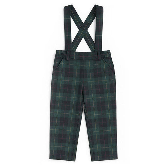Plaid Pant With Removable Suspenders
