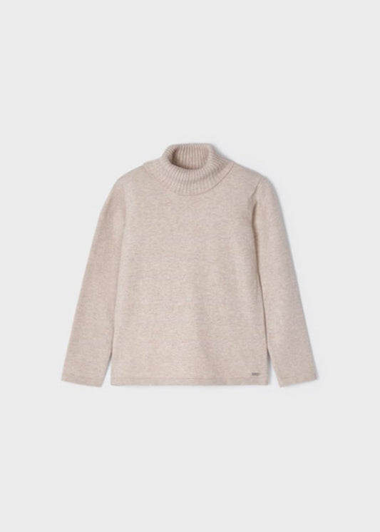 Mayoral Girls Beige Turtle Neck