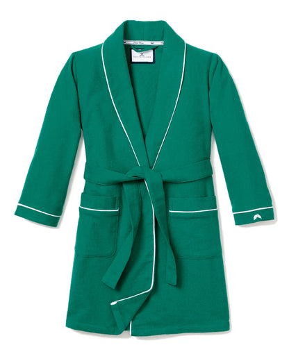 Kids Flannel Green Robe