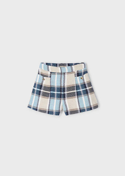 Mayoral Girls Plaid Short