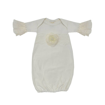Haute Baby Innocence Baby Gown For Newborn Girl