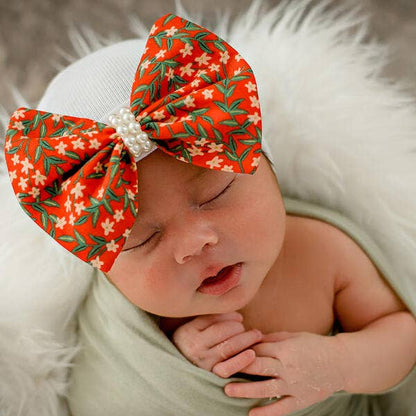 Ilybean Green Gold, Blue Floral or Red Mistletoe Pearl Hat