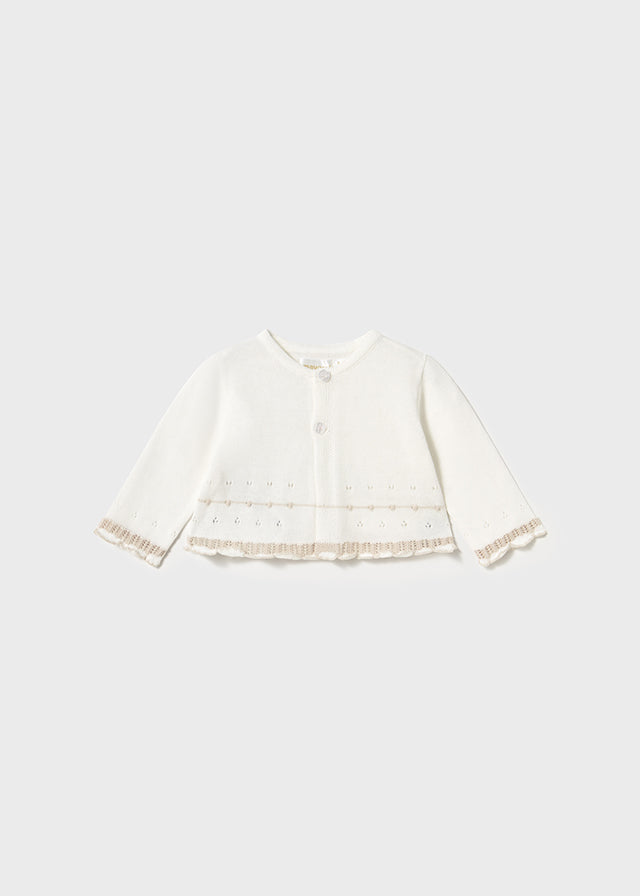 Mayoral- Cream Stripe Bloomer 3Pc Set