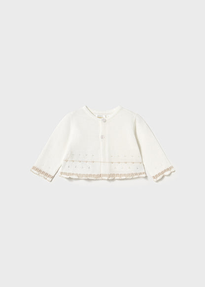 Mayoral- Cream Stripe Bloomer 3Pc Set