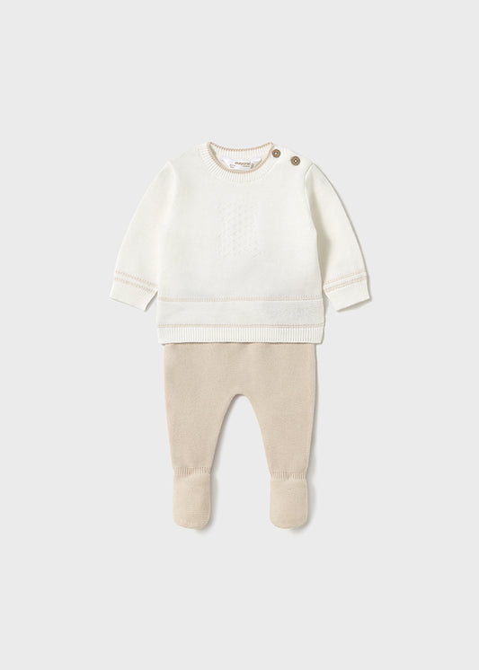 Mayoral- Piedra Cream Long Knit Set