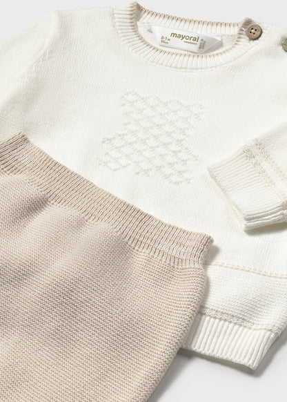 Mayoral- Piedra Cream Long Knit Set