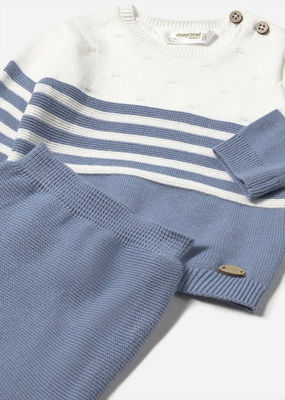 Mayoral- Rivera Blue Long Knit Set